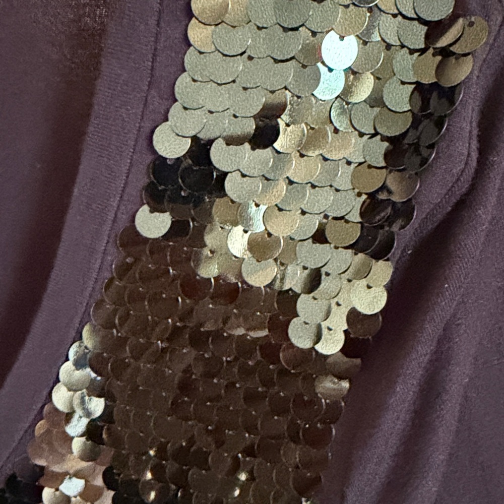 Emporio Armani Black and Bronze Sequin Blouse - Picture 4 of 9